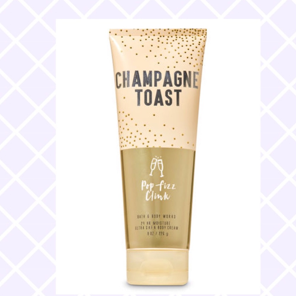 Champagne toast body lotion